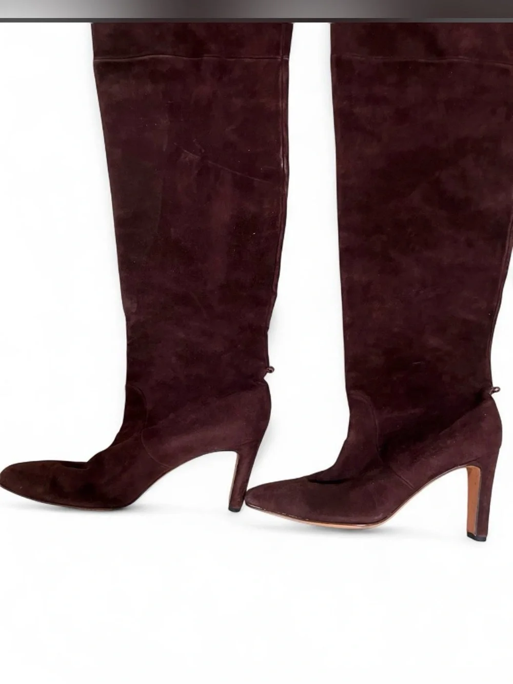 St. John Brown Suede Over the Knee Boots Made in Italy Size 9B